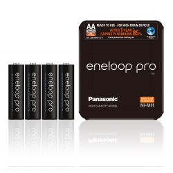 4 x akumulatorki Panasonic Eneloop PRO R6 AA 2500mAh BK-3HCDE/4BE (sliding pack) 1.2V
