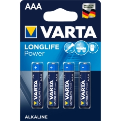 4 x baterie alkaliczne Varta Longlife Power 4903 LR03/AAA (High Energy) (blister)