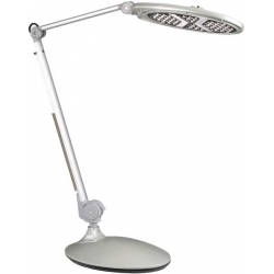 Lampka biurkowa LED L750 L750, LED wbudowany na stałe x 50;0.1 W, 15 V, 18 x 99.5 x 25 cm, metal, srebrny