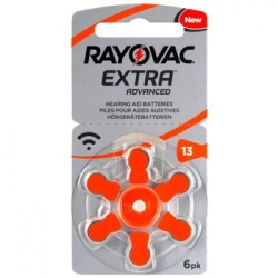 6 x bateria do aparatów słuchowych Rayovac Extra Advanced 13 1,45V